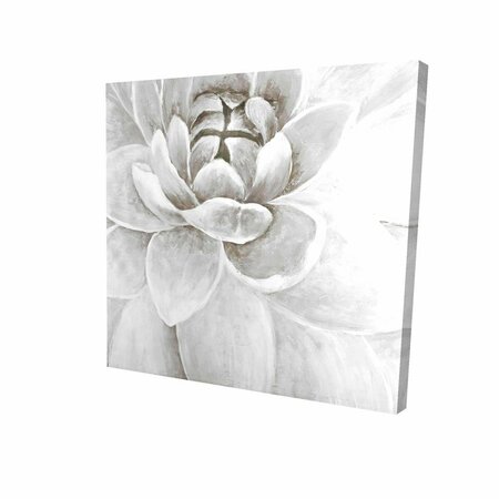 BEGIN HOME DECOR 32 x 32 in. Delicate White Chrysanthemum-Print on Canvas 2080-3232-FL88-1